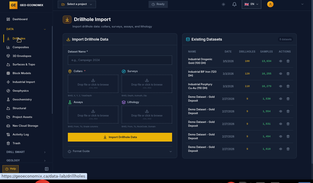 Data Lab — Importation des Données